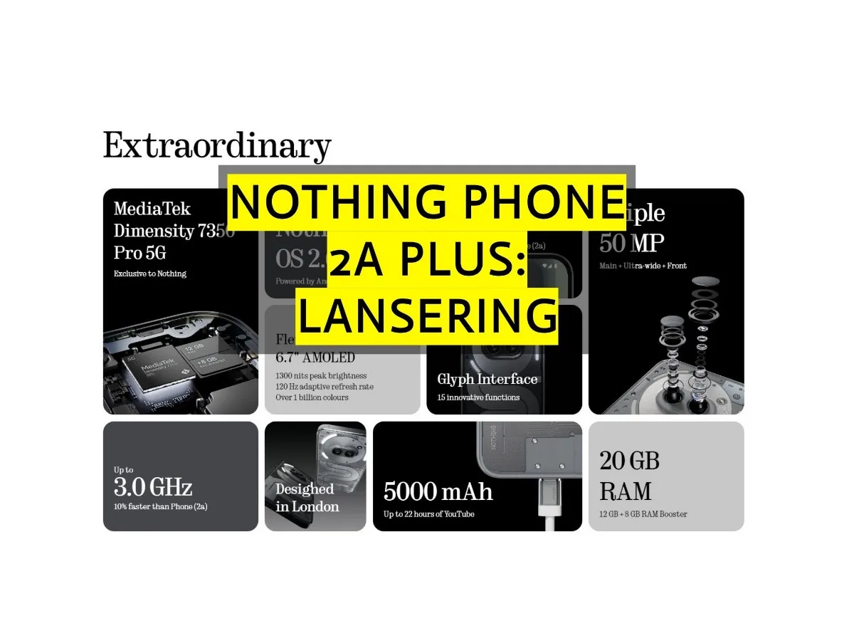 nothing phone 2a plus lansering