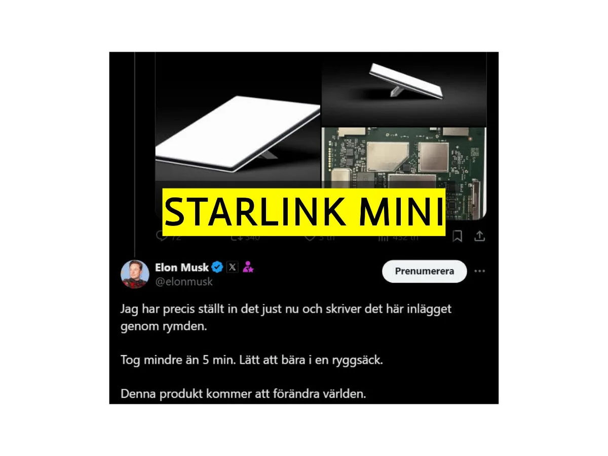 starlink mini antenn